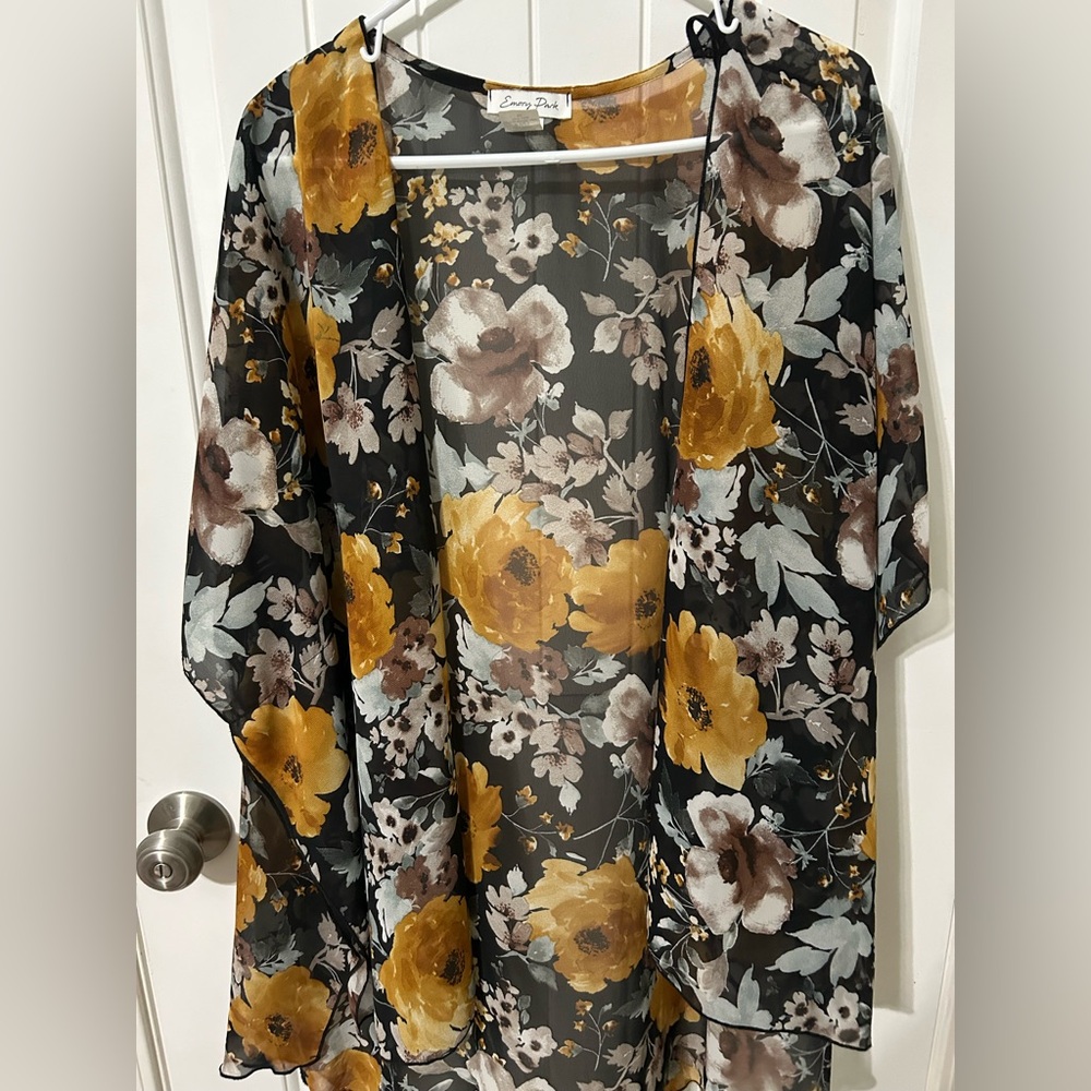 Sheer Floral Kimino